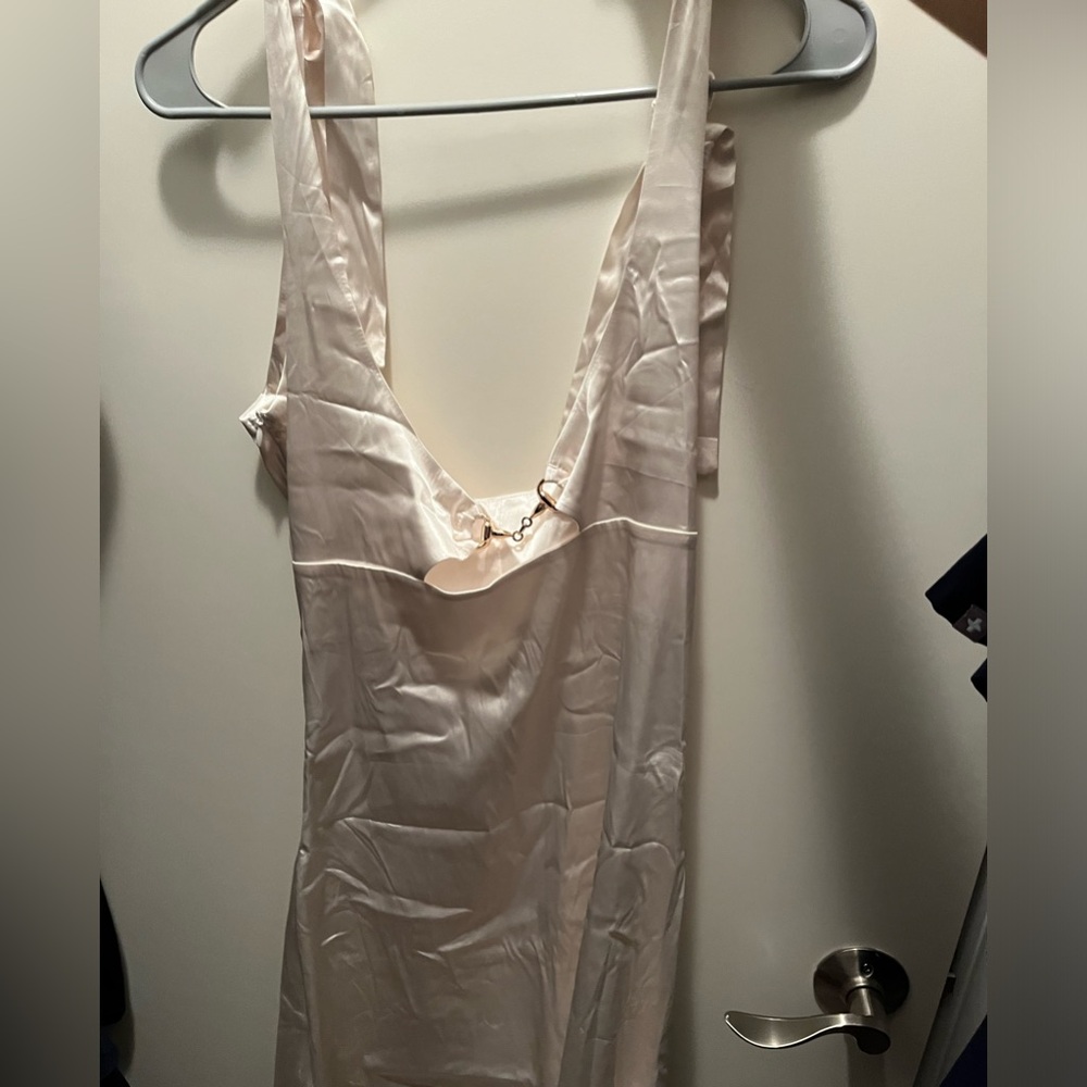 White mini dress